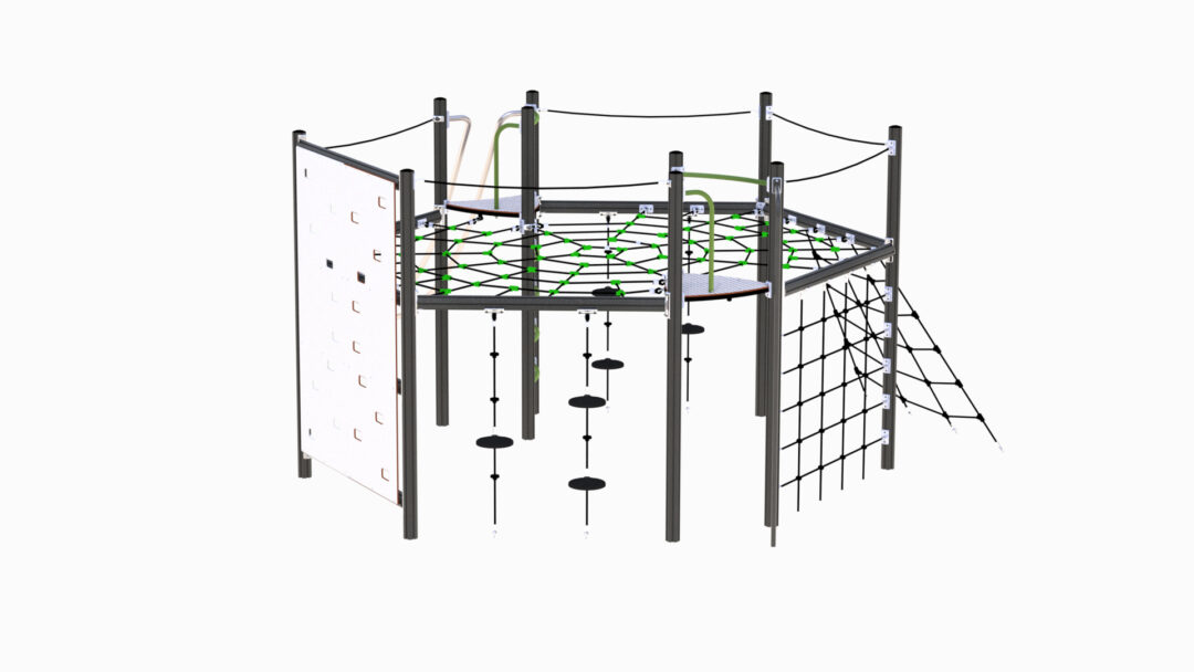 Klatreapparat for lekeplassen