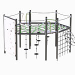 Klatreapparat for lekeplassen