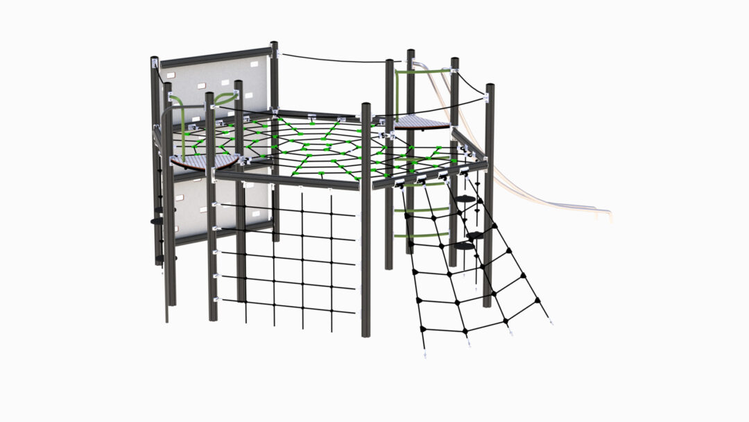 Klatreapparat for lekeplassen