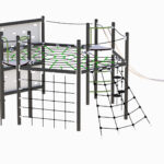 Klatreapparat for lekeplassen