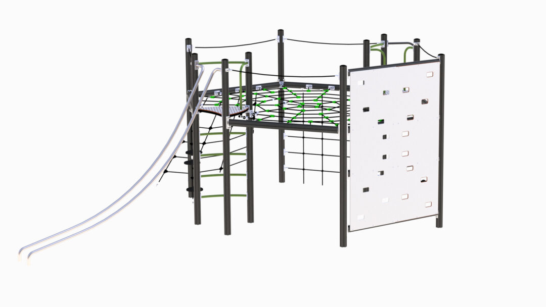 Klatreapparat for lekeplassen