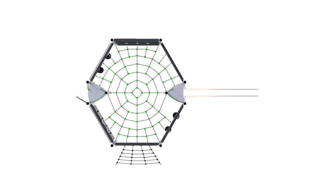 Klatreapparat for lekeplassen