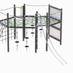 Klatreapparat for lekeplassen