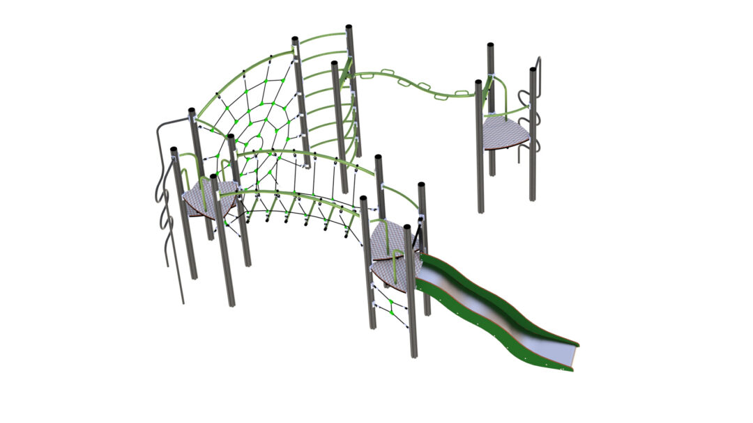 Klatreapparat for lekeplassen