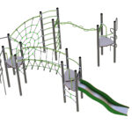 Klatreapparat for lekeplassen