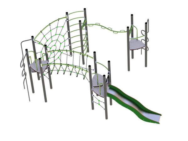 Klatreapparat for lekeplassen