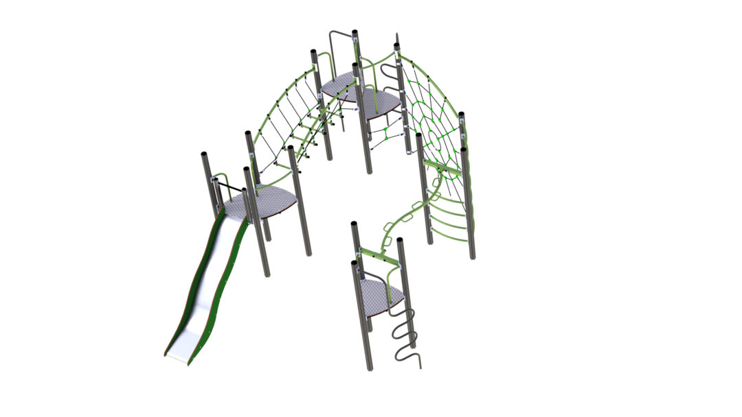 Klatreapparat for lekeplassen