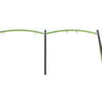 Buet stativ for to seter & fuglerede