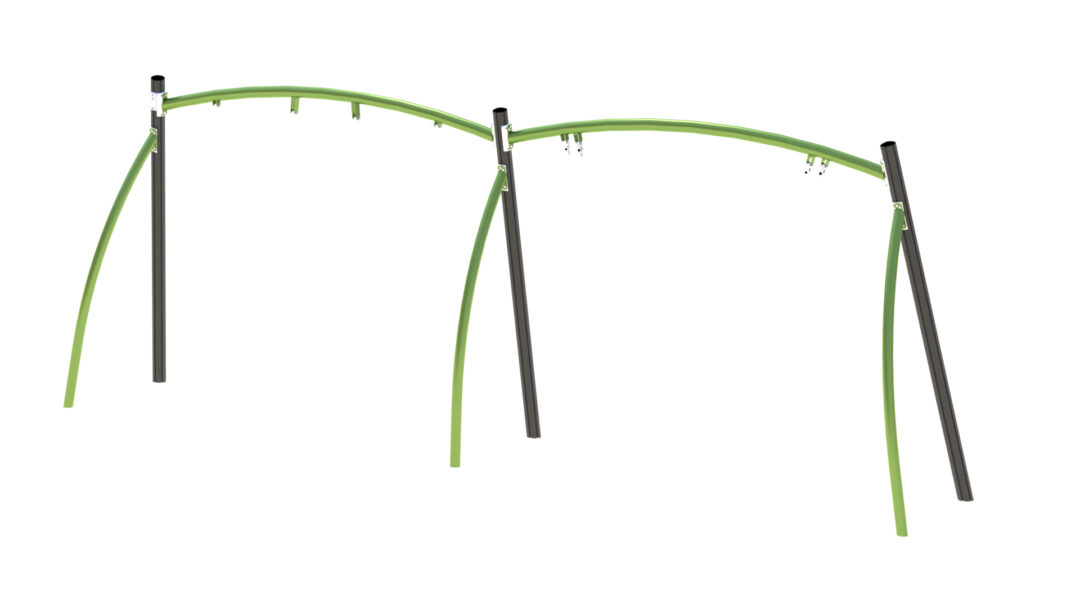 Buet stativ for to seter & fuglerede