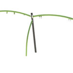 Buet stativ for to seter & fuglerede