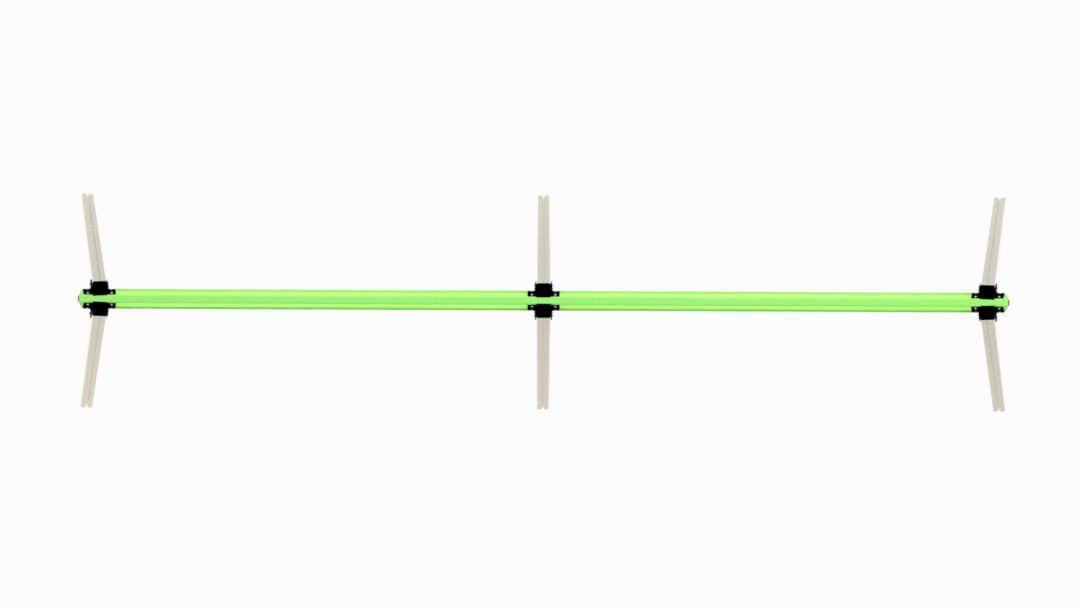 Huskestativ for fire seter