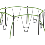 Huskestativ for seks seter