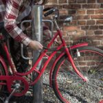 Sykkelstativ og sykkelpullert Sykkelstativ og sykkelpullert