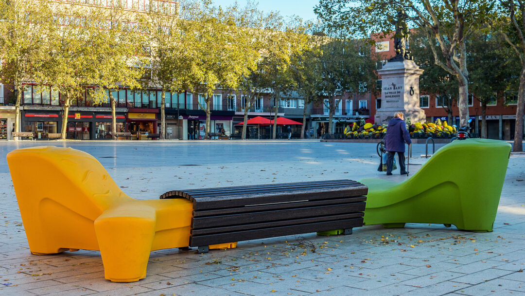 JAN 0433 Miljø 2 Tripode benk dobbel