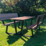 Park - Piknikbord med rygg