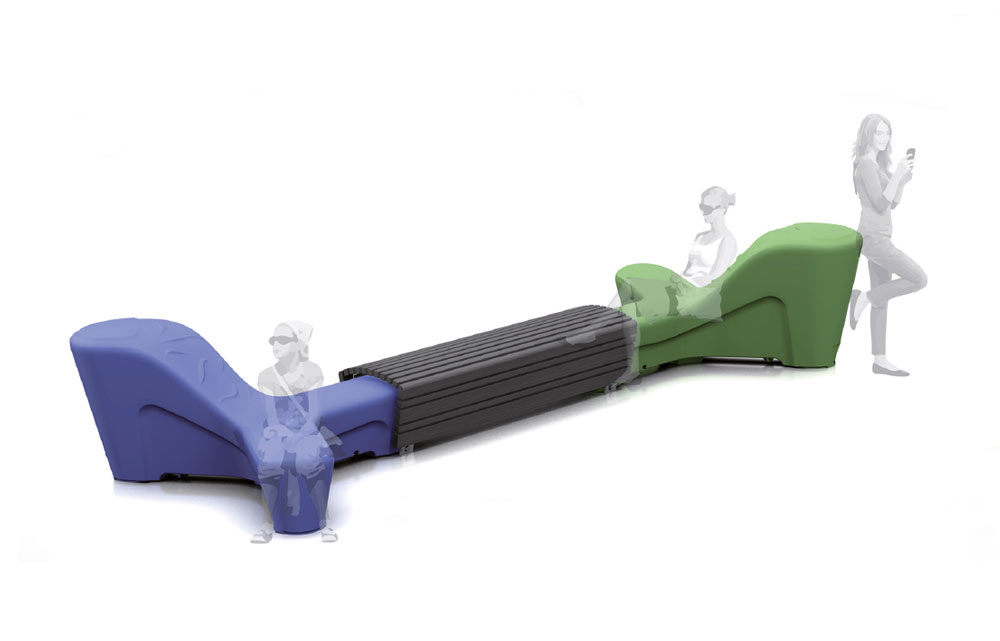 Mobilier Urbain Design Benk og samlingsplass