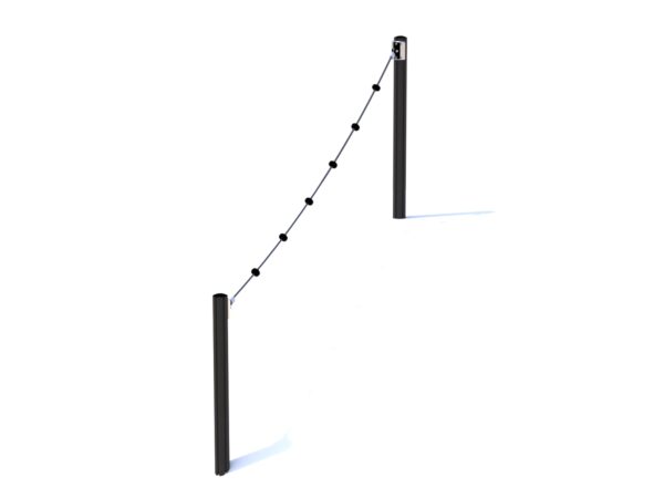 Opptrekkstau med 2 stolper