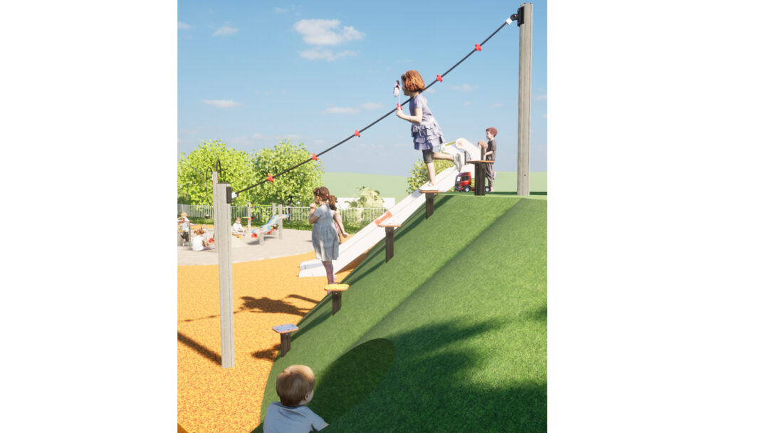 Opptrekkstau Opptrekkstau med 2 stolper