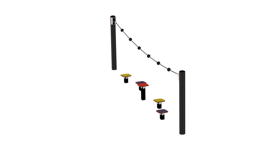 Taugang med balanseplattformer