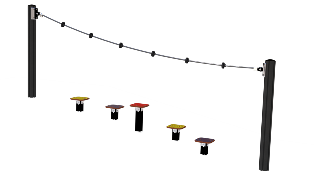 Taugang med balanseplattformer