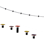 Taugang med balanseplattformer