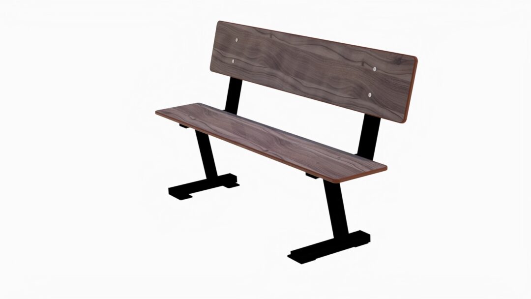 Park - Benk med rygg