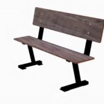 Park - Benk med rygg