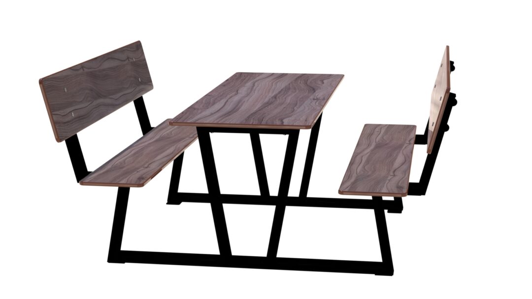 Park - Piknikbord med rygg