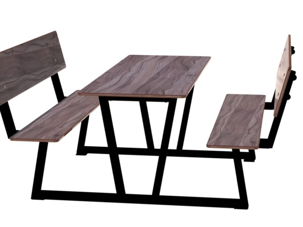 Park - Piknikbord med rygg