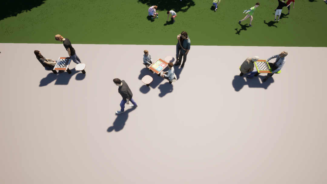 Image4 Ludobord med fire stoler - for bruk utendørs