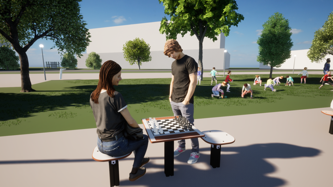 Image9 Sjakkbord - for bruk utendørs