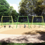 Huskestativ for to seter - 4,1m høyt