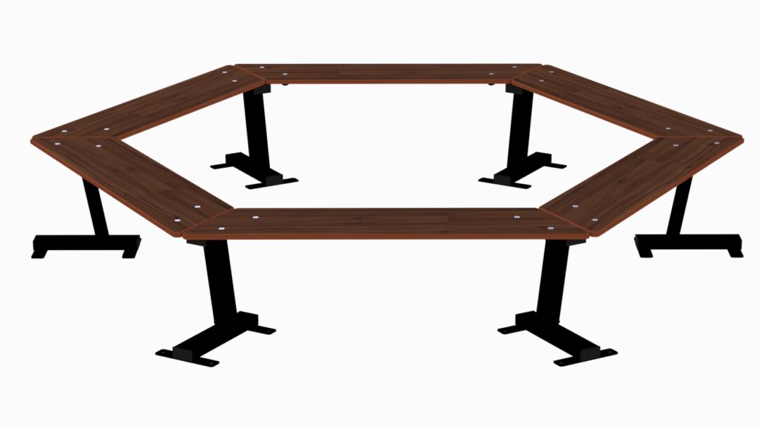 Park - Sekskant benk