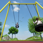 Huskestativ for to seter - 4,1m høyt