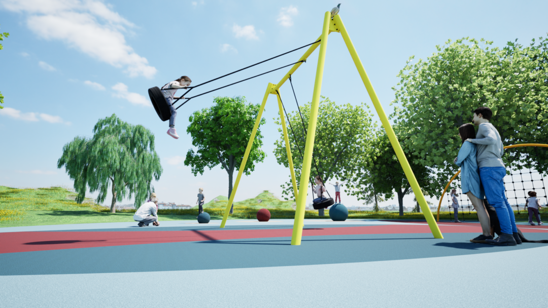 Huskestativ for to seter - 4,1m høyt