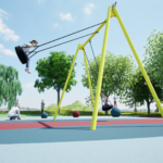 Huskestativ for to seter - 4,1m høyt