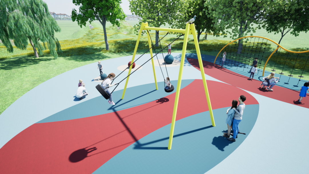 Huskestativ for to seter - 4,1m høyt