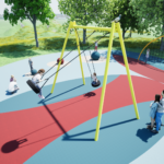 Huskestativ for to seter - 4,1m høyt