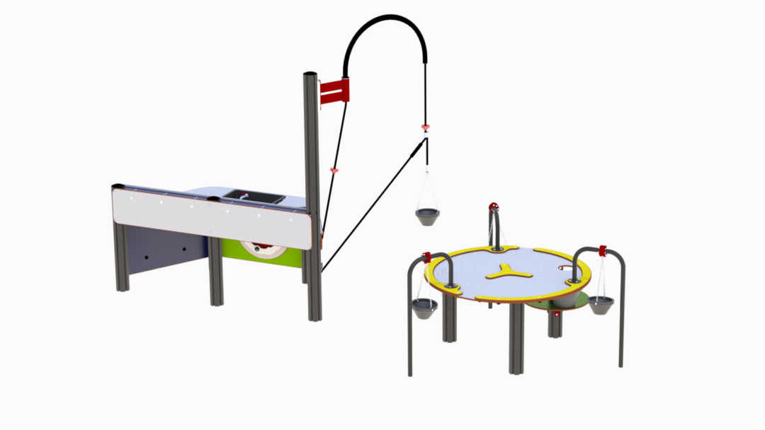 Kjøkken med kran og bord