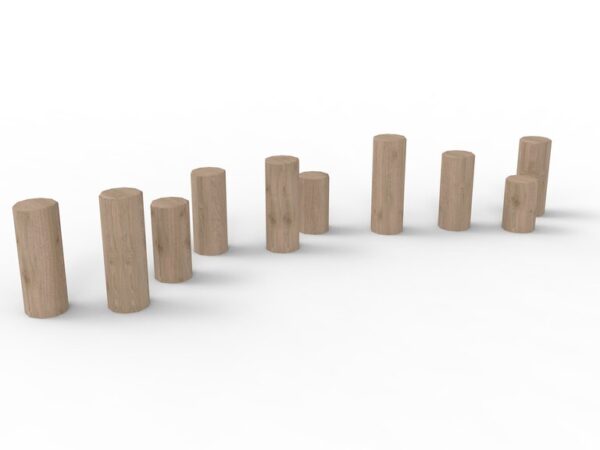 Balansestolpe i Robinia 10 stk