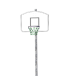 71 862 060 View 2 Basketballstativ med kurv og wirenett, frittstående, regulerbar