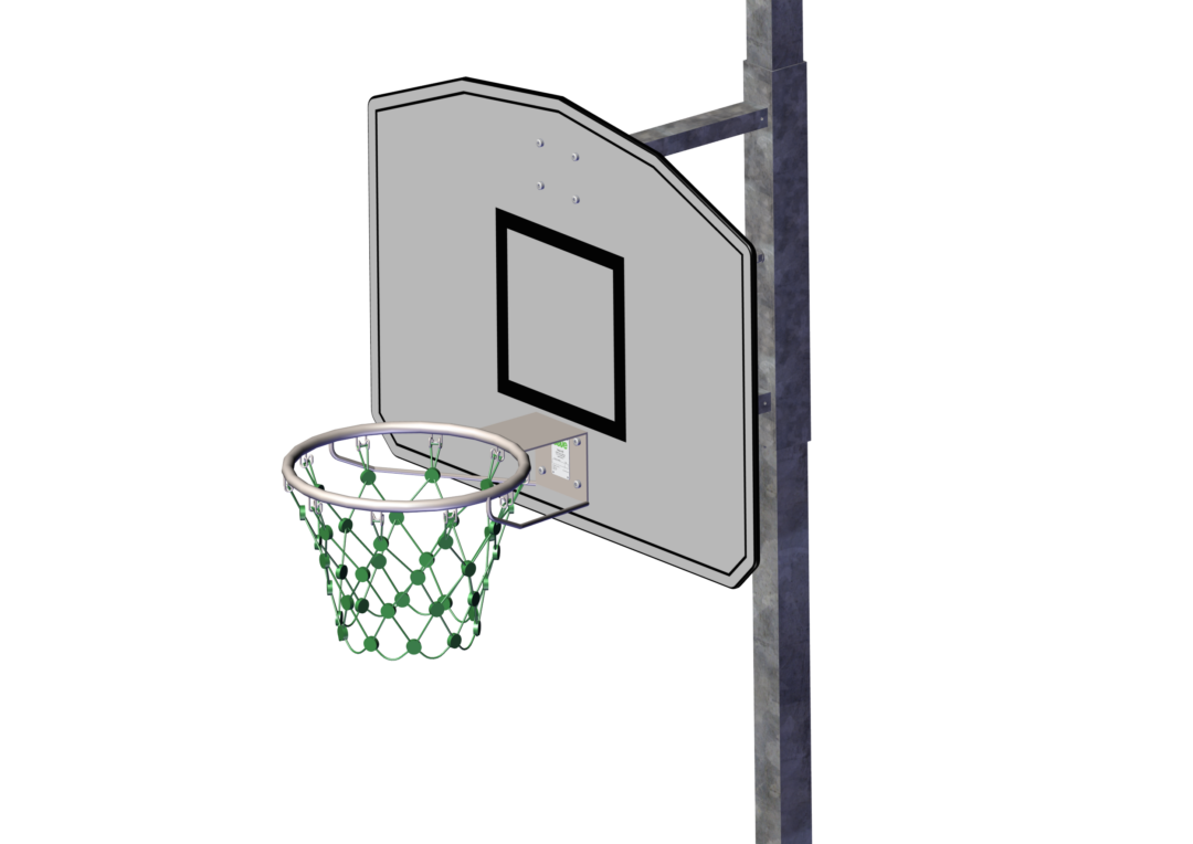 71 862 060 View 3 Basketballstativ med kurv og wirenett, frittstående, regulerbar